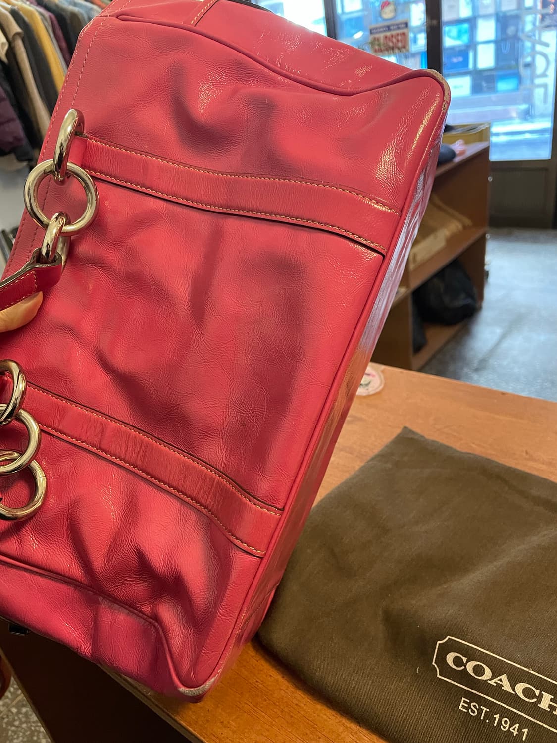 코치 핑크가죽 숄더&토트백 [무배] 상품이미지5