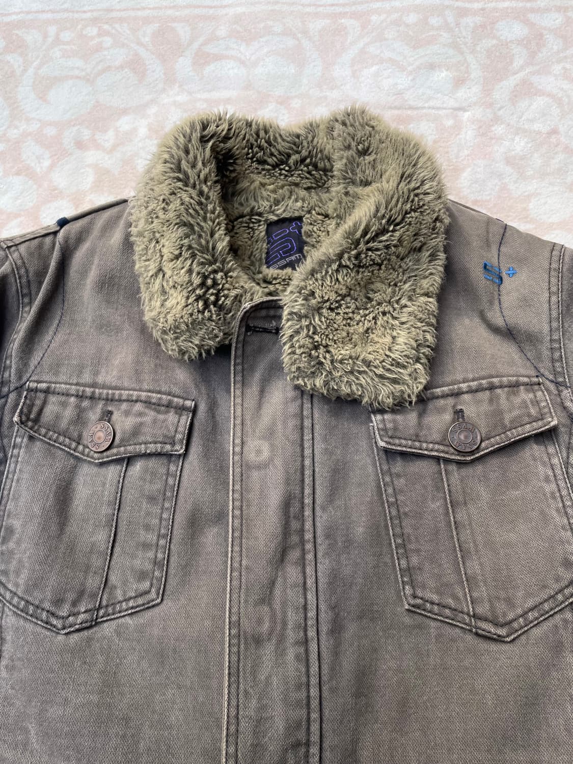 빈티지 y2k 그레이 쉐르파 자켓  상품이미지4