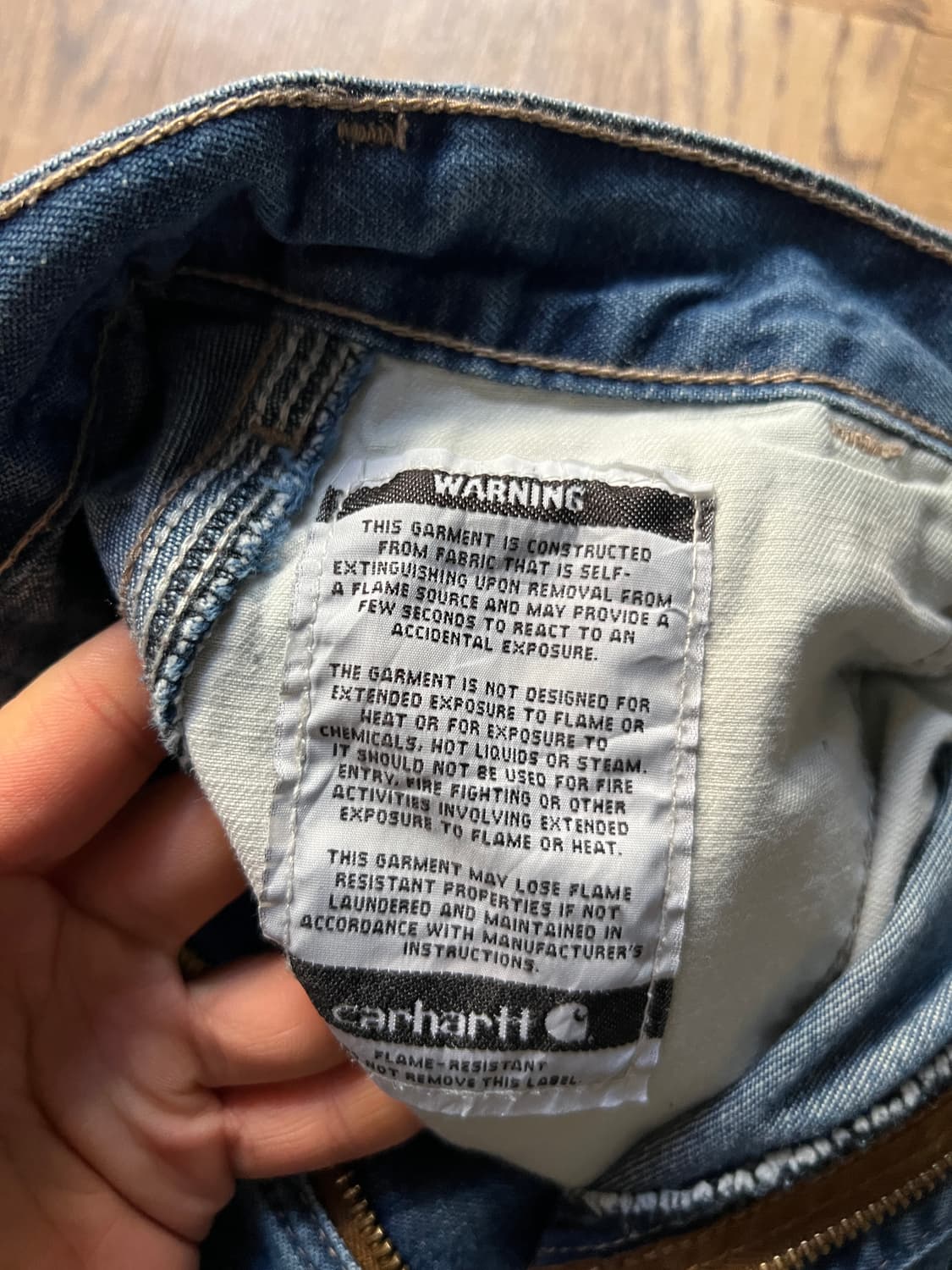[36]칼하트FR USA 빈티지 워싱 싱글니 카펜터 워크 데님 팬츠 상품이미지8