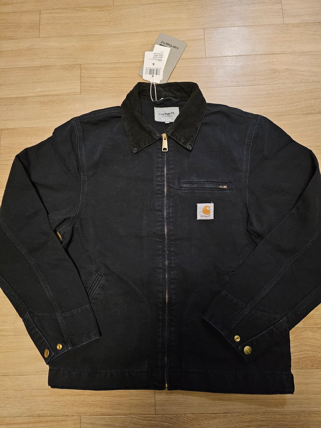 [S] 칼하트 WIP 디어본 스톤 캔버스 디트로이트 블랙 상품이미지2