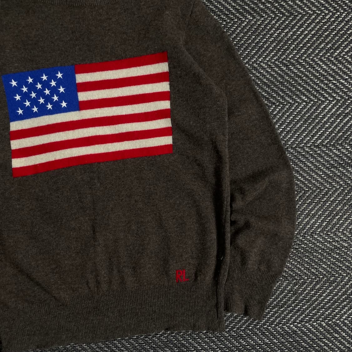 폴로 랄프로렌 성조기 빅로고 램스울 니트o 3334 상품이미지2