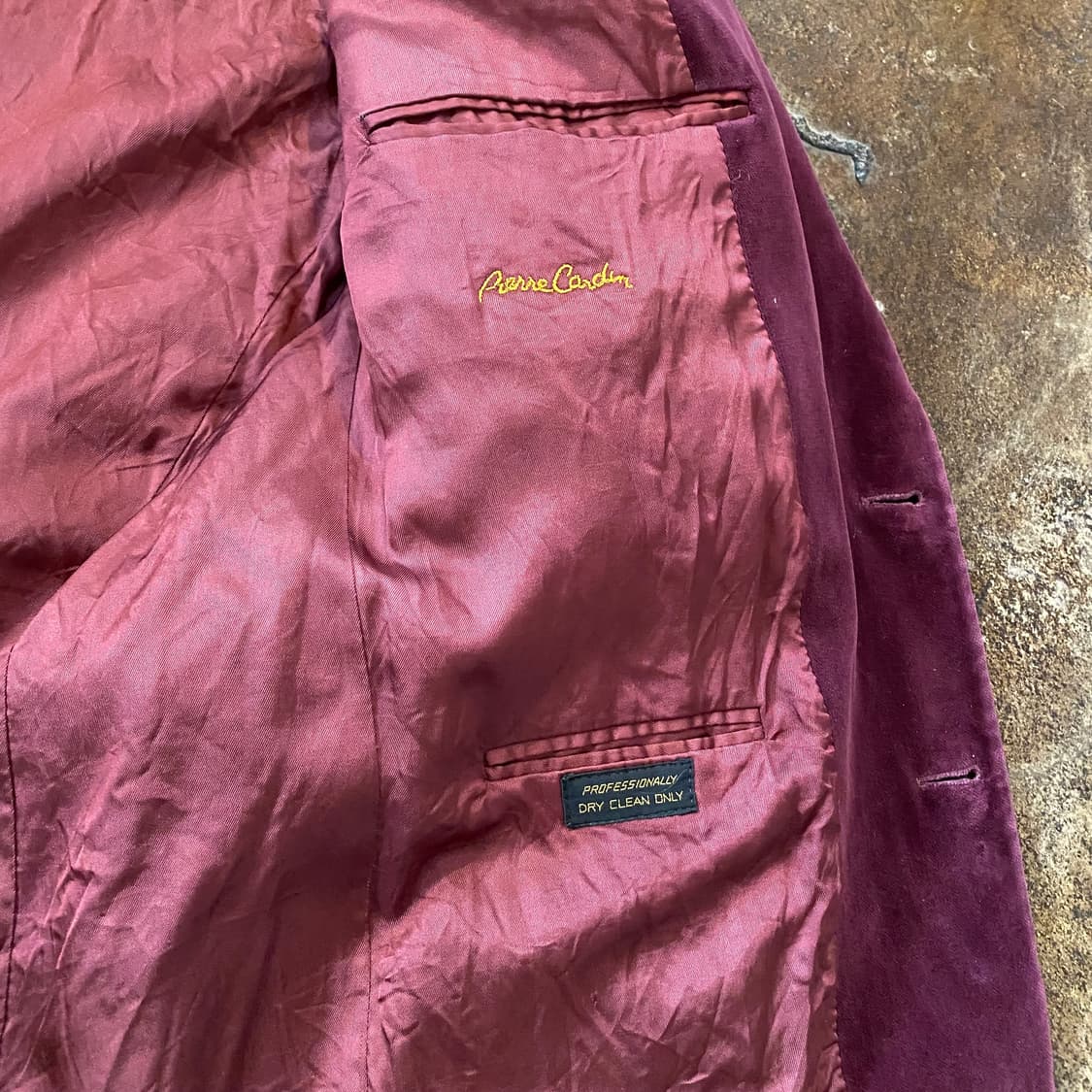 (L) 90s 벨벳 빈티지 블레이저  상품이미지3