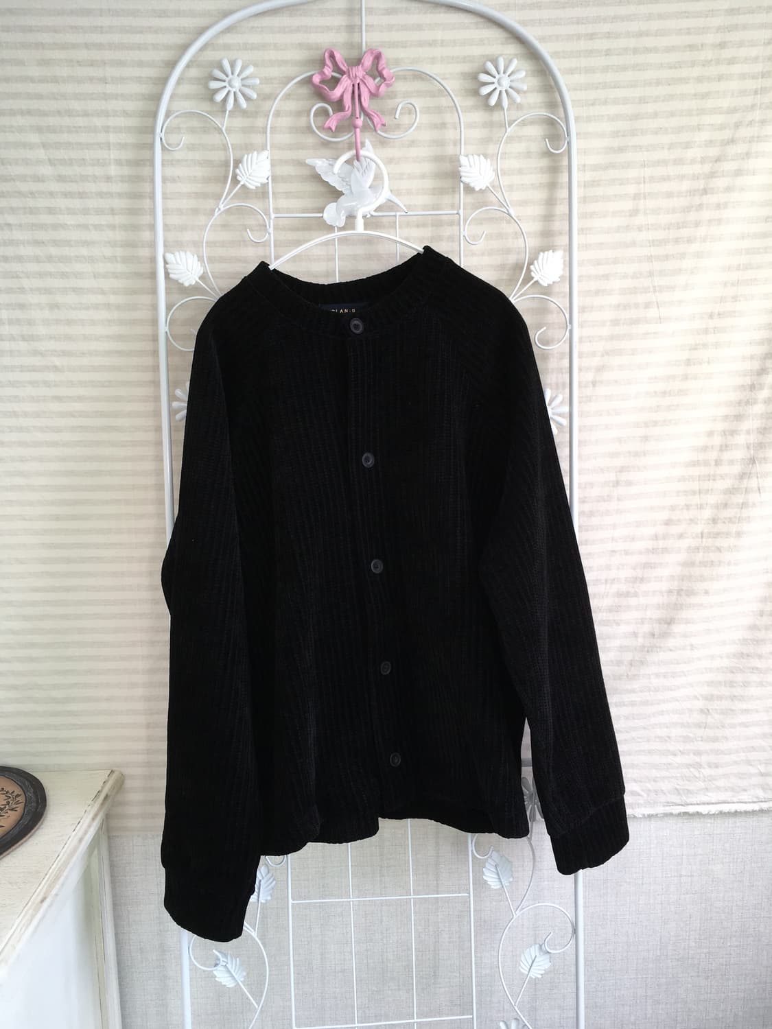 사입 블랙 니트 가디건 y2k 스트릿 갸루 펑키 451  상품이미지1