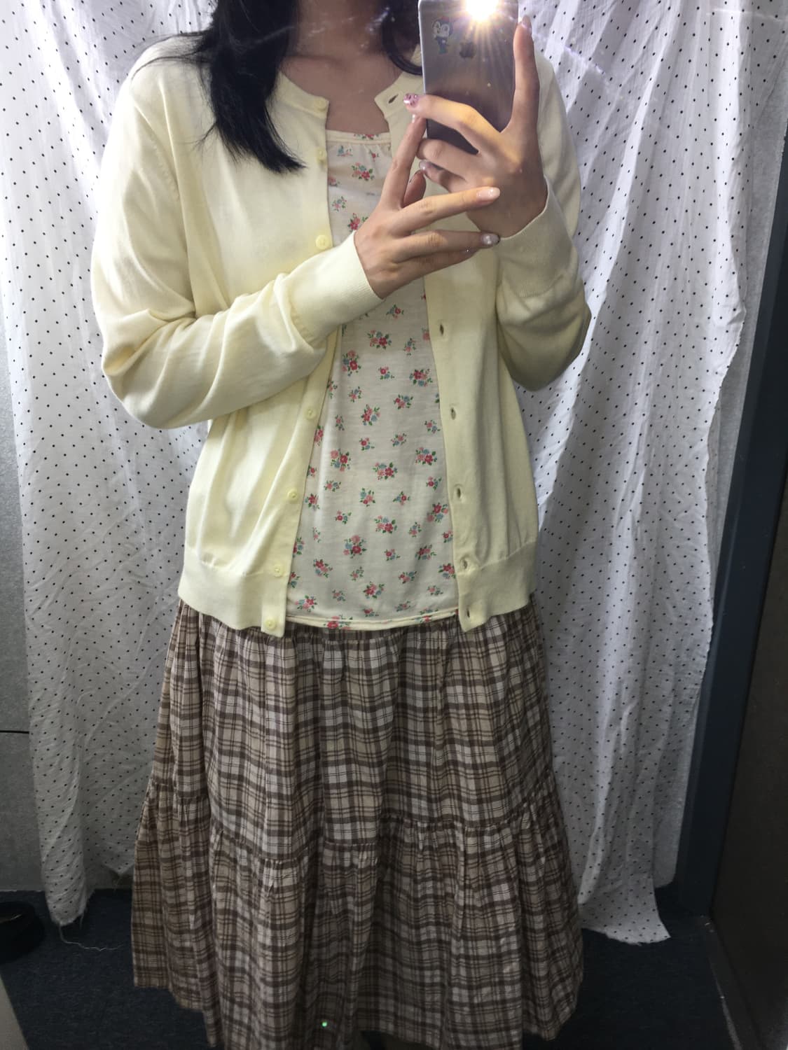 유니클로 연노랑 가디건 상품이미지3