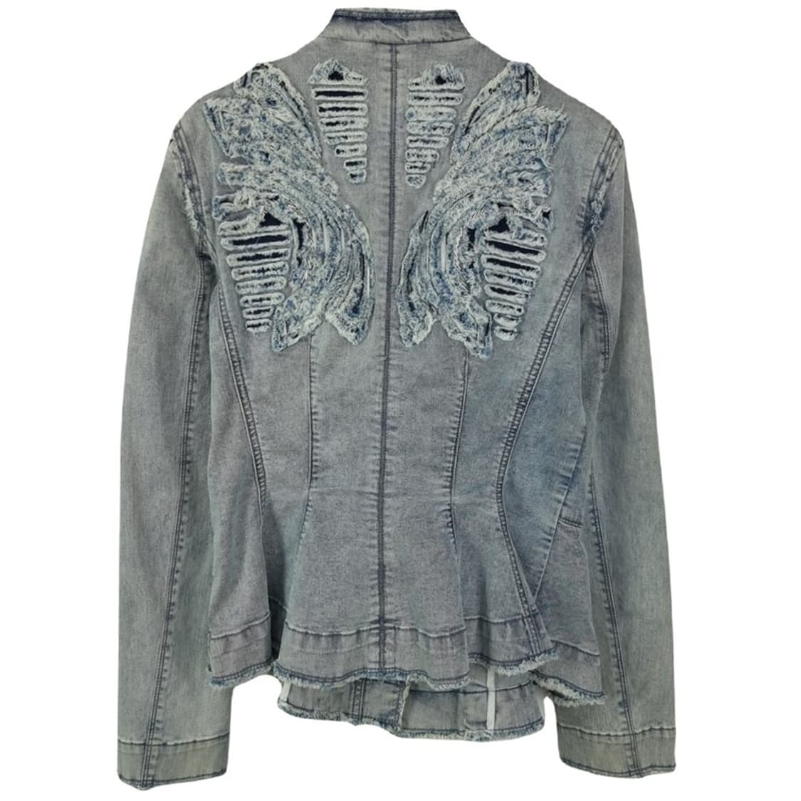 [JPN] 일본빈티지 데미지 디테일 스팽글 더블 데님 자켓 M16400 상품이미지3