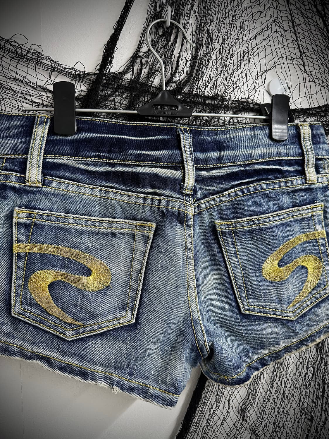 00s side ring detailed denim shorts 상품이미지4