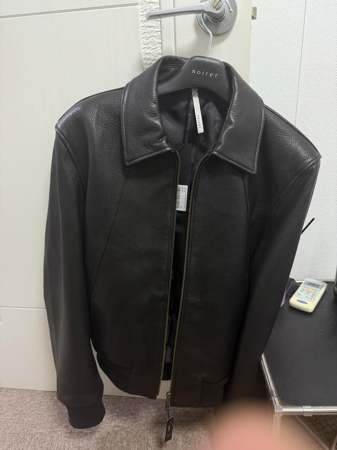 52 노이어 슈렁큰 레더 블루종 상품이미지2