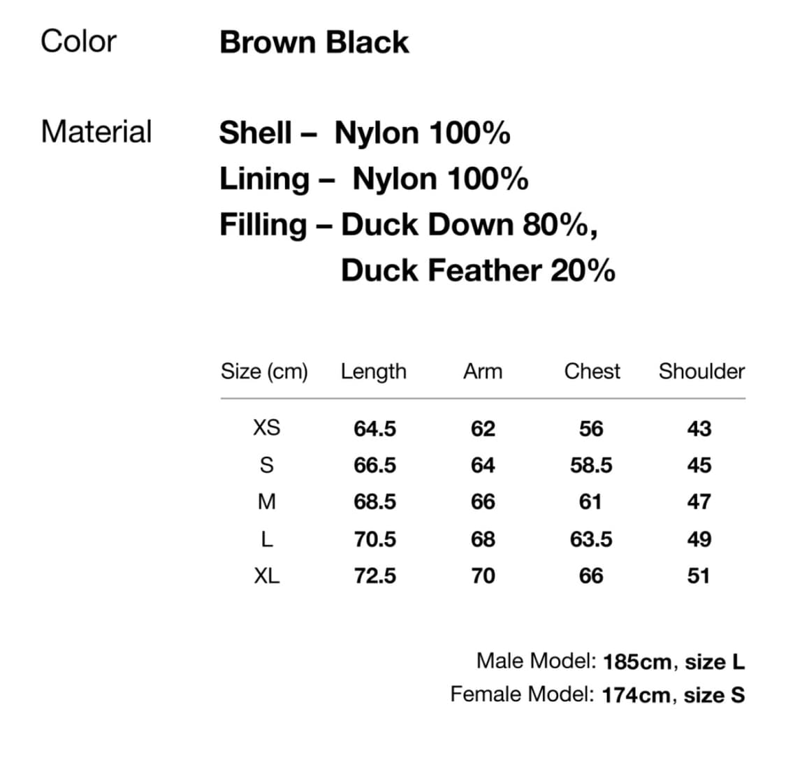 디스이즈네버댓 퍼텍스 라이트다운 패딩 브라운블랙(S) 상품이미지2