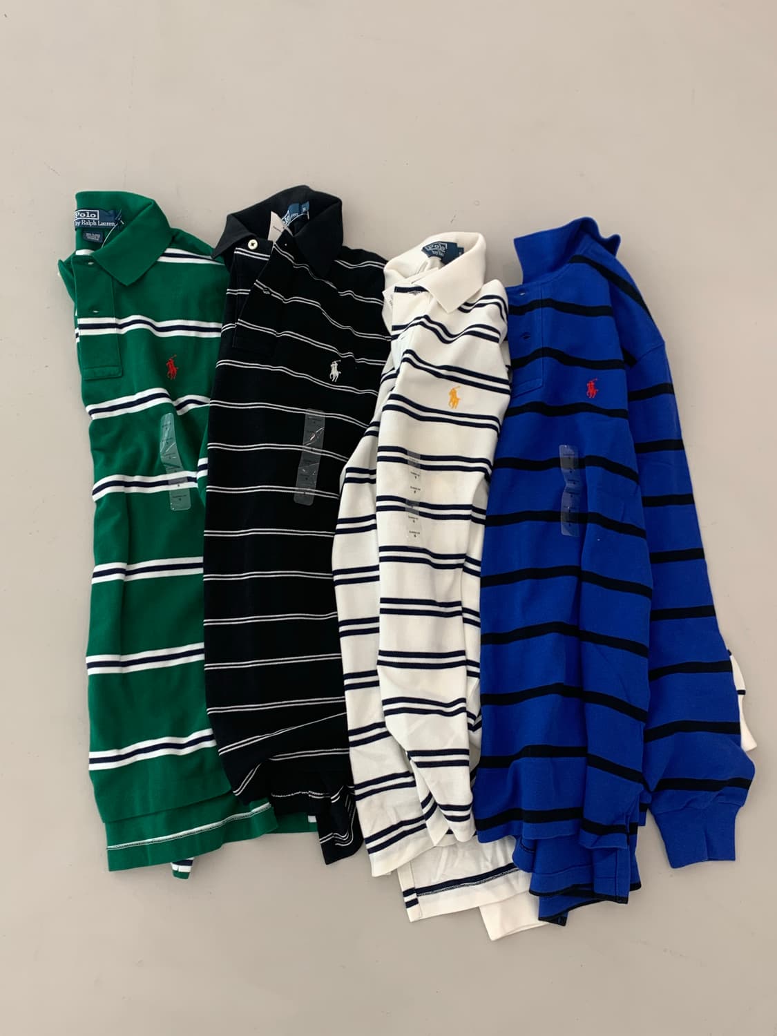 폴로 랄프로렌 스트라이프 긴팔 카라티 화이트 S,M,L 상품이미지4