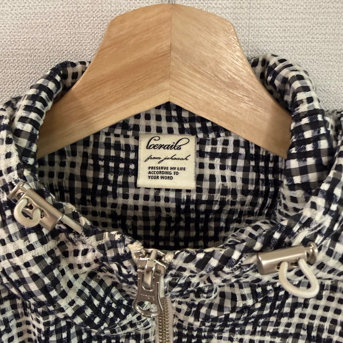 로레일즈 자카드 패턴 후디 자켓 상품이미지3