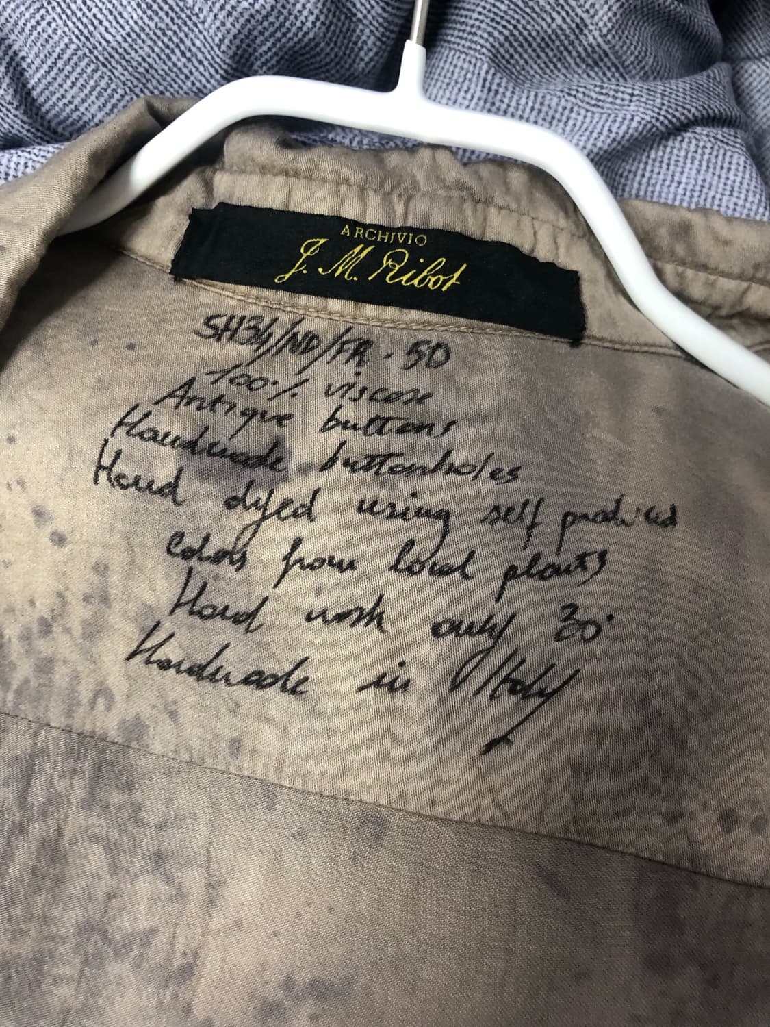 아키비오 JM 리봇 핸드다잉 셔츠 상품이미지3