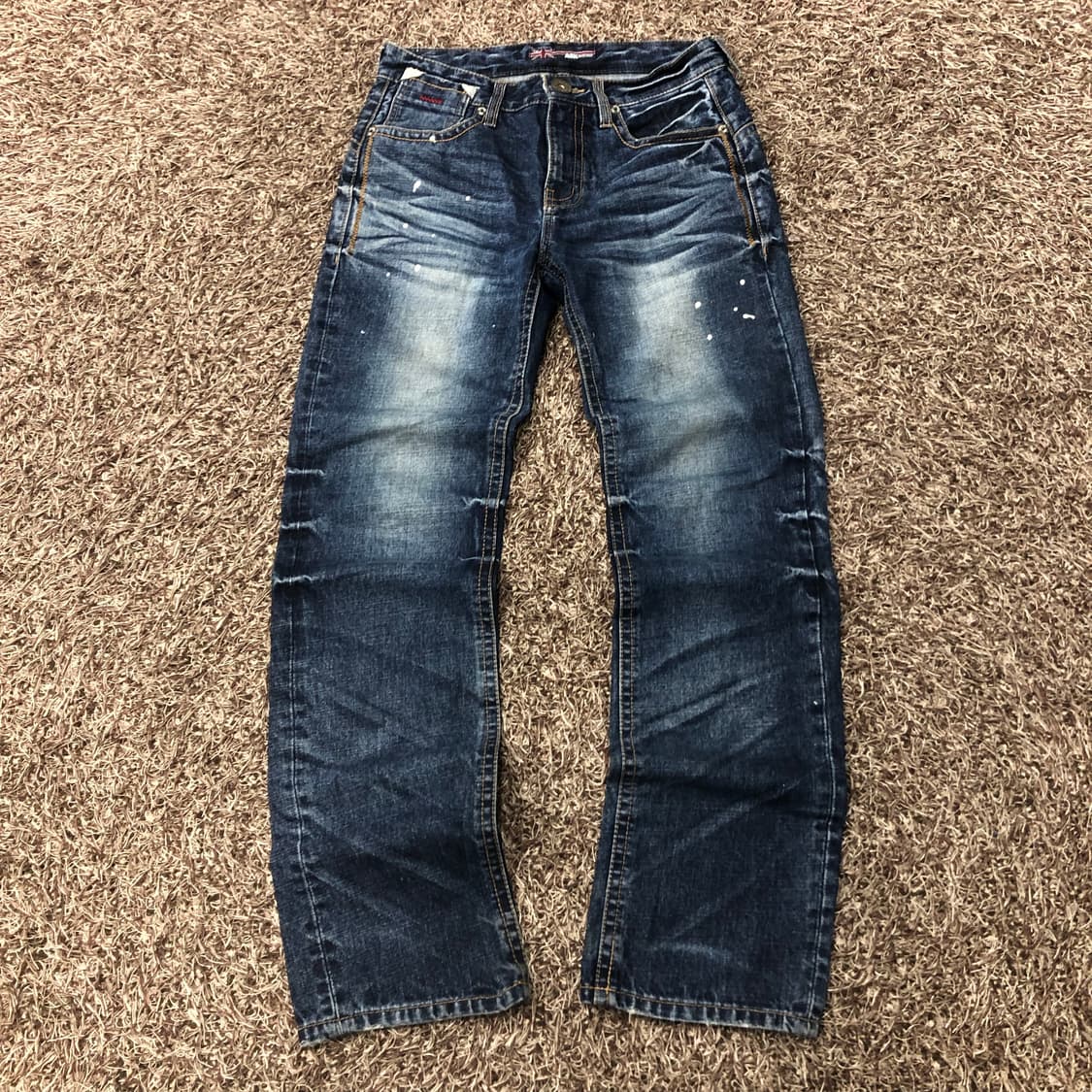 ASK 워싱 페인팅 데님 팬츠 상품이미지1