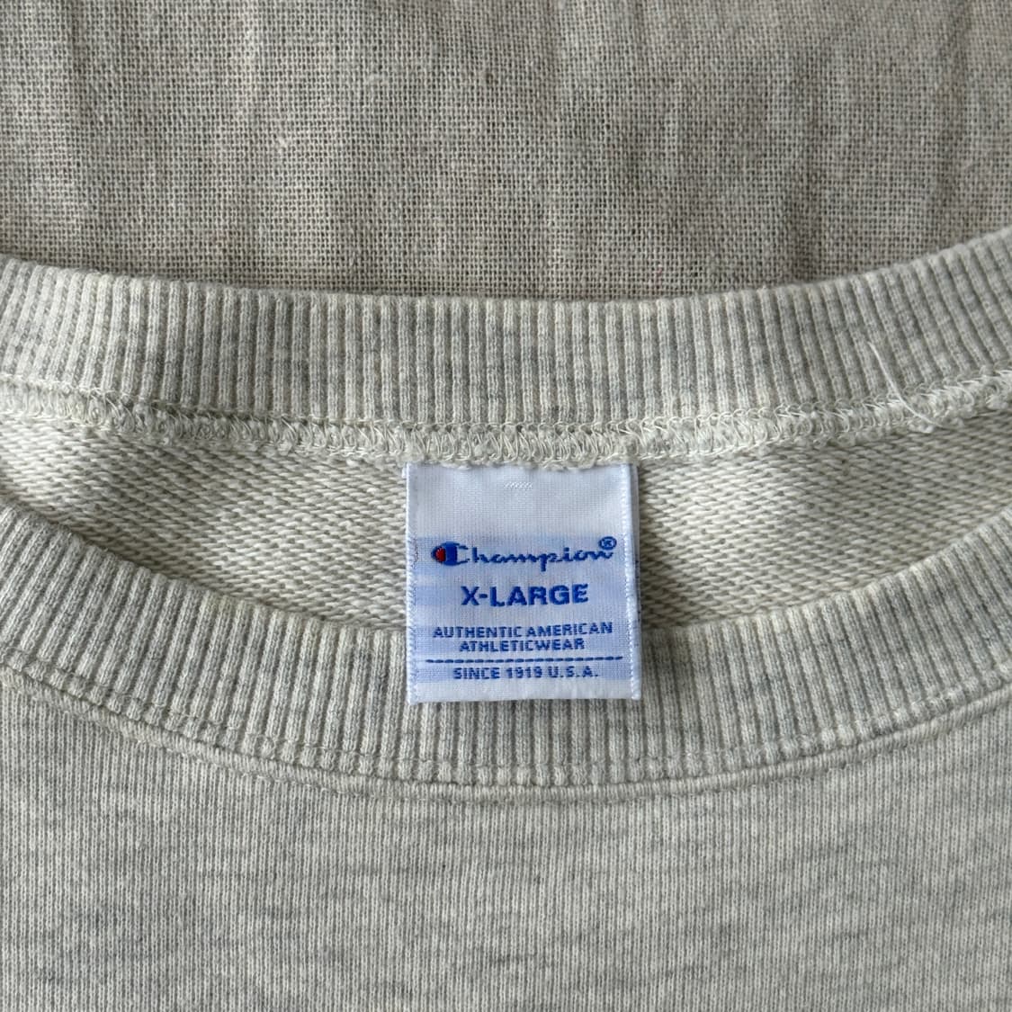 챔피온 오트밀 자수 맨투맨 XL 상품이미지6
