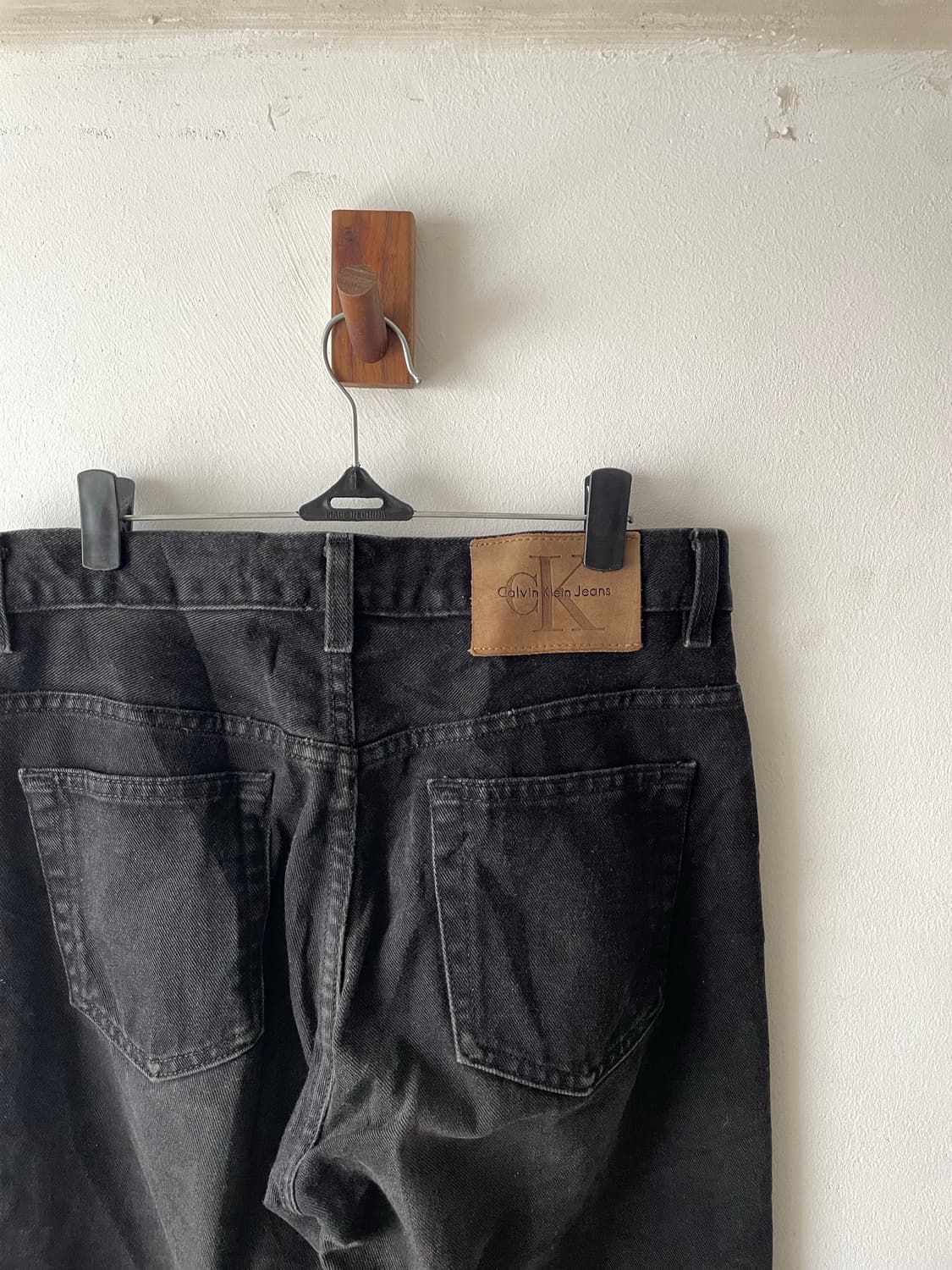 90-00's Vintage Calvin Klein Black Jeans 상품이미지4