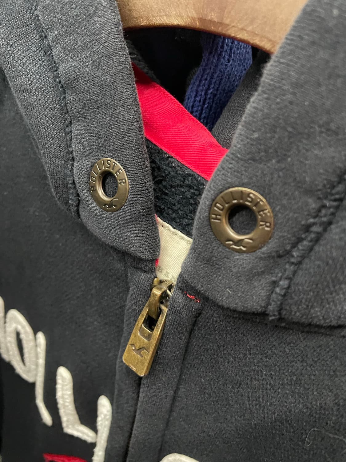 홀리스터 블랙 후드집업 H1847 상품이미지7