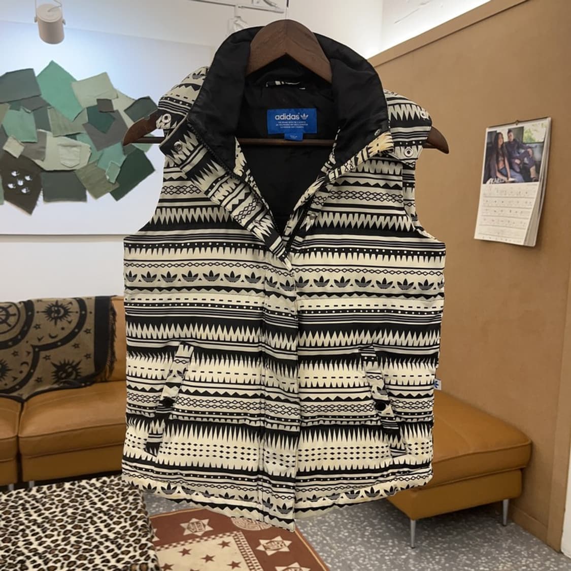 아디다스 올드스쿨 스트릿 펑크 키치 패딩 조끼 85 C09182 상품이미지3