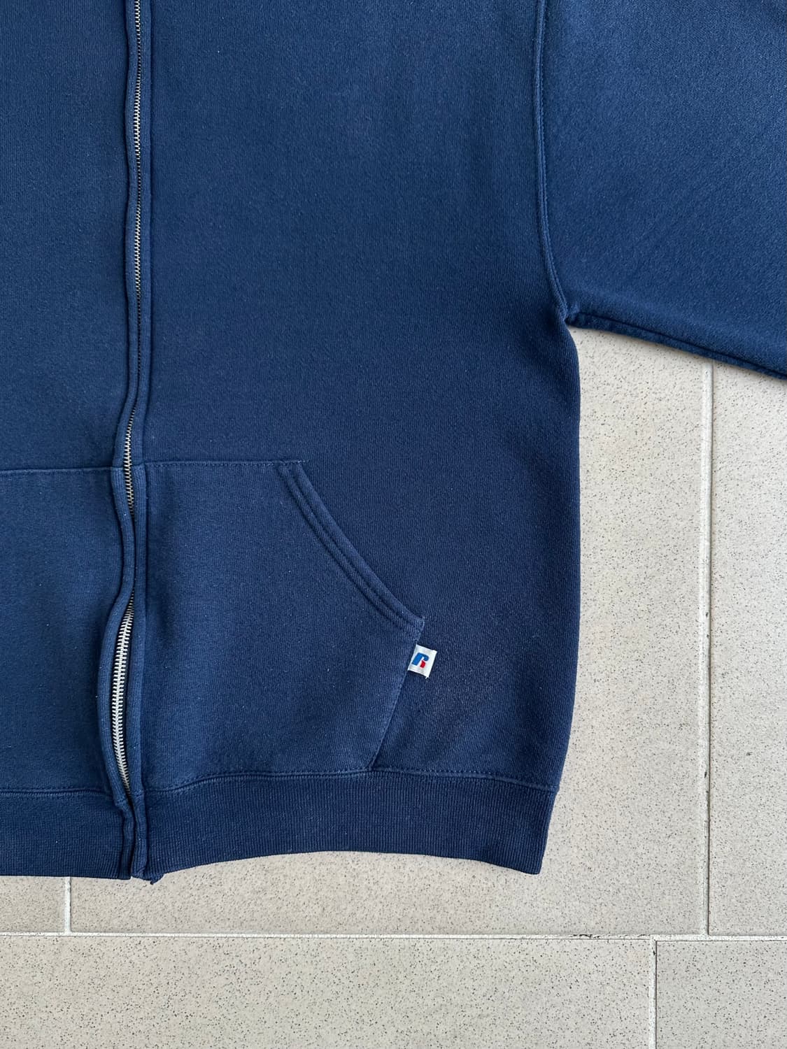 빈티지 러셀 후드집업 네이비 M 상품이미지3