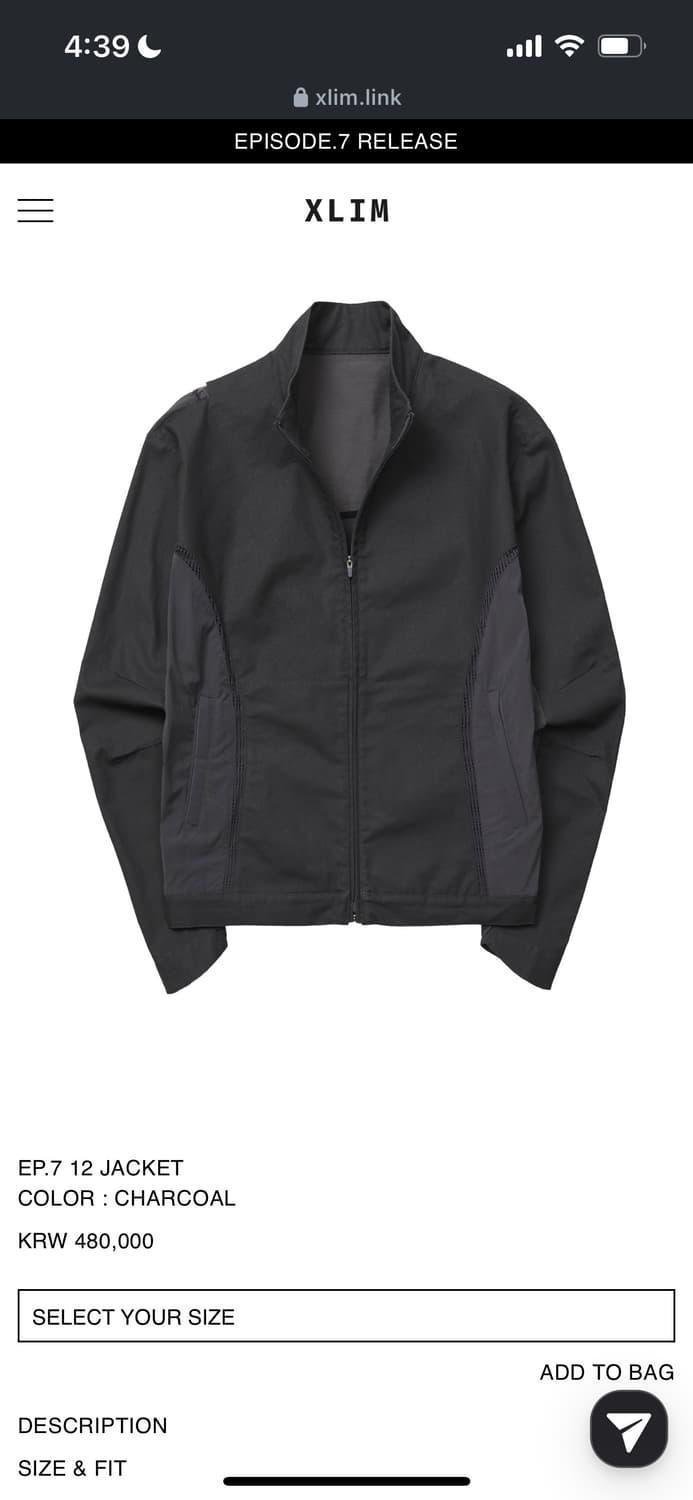 Xlim ep7 11 jacket S 상품이미지3