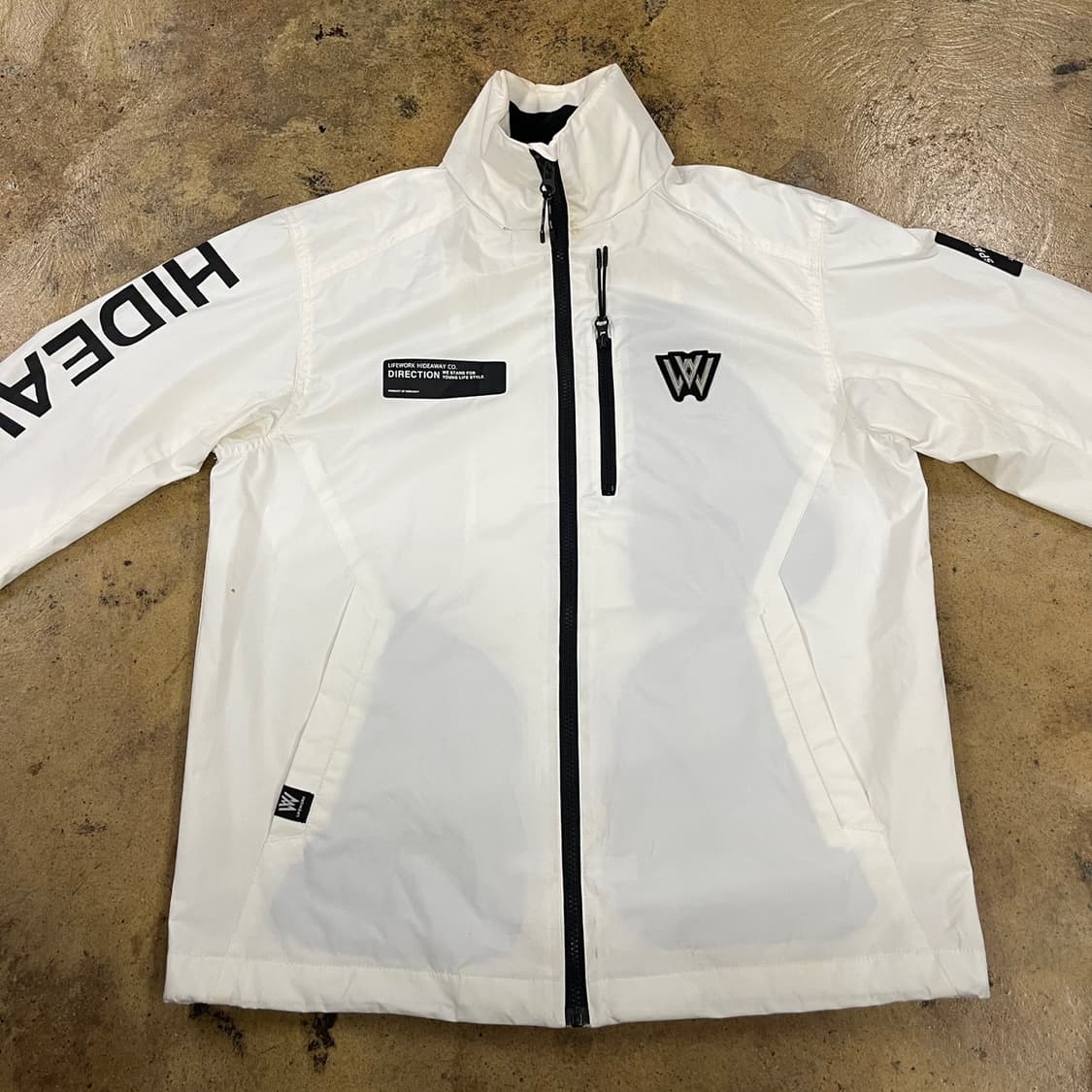 [정품/L] 라이프워크 화이트 바람막이 자켓 b15 상품이미지3