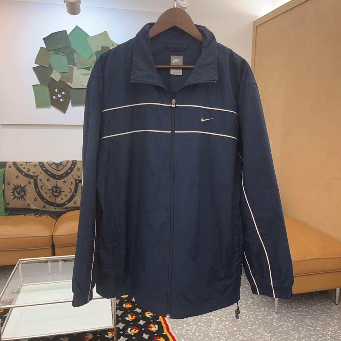 나이키 올드스쿨 레트로 파이핑 라인 바람막이 자켓 L C07524 상품이미지3