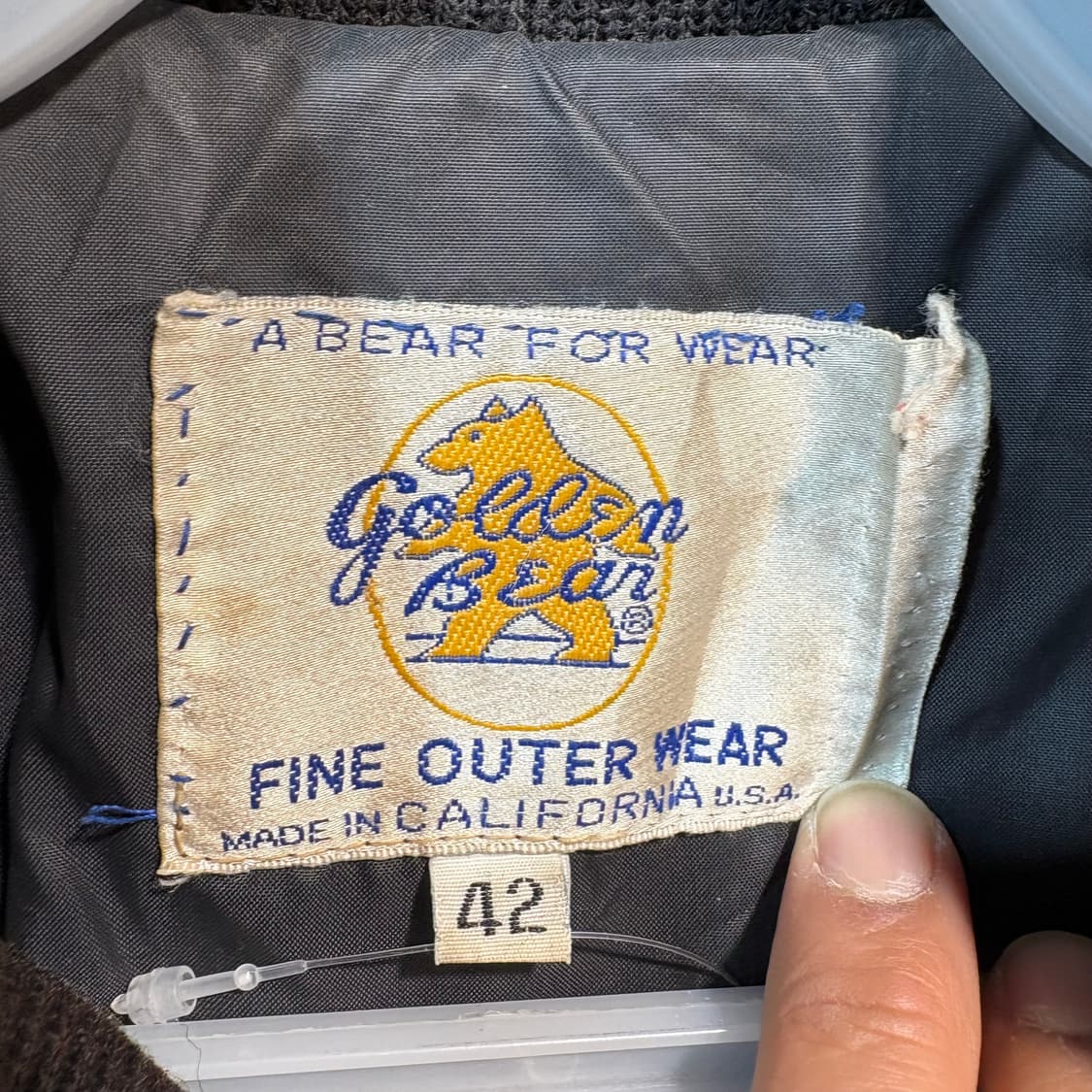 [42] USA VINTAGE 골든베어 스웨이드 바라쿠타 자켓 상품이미지7