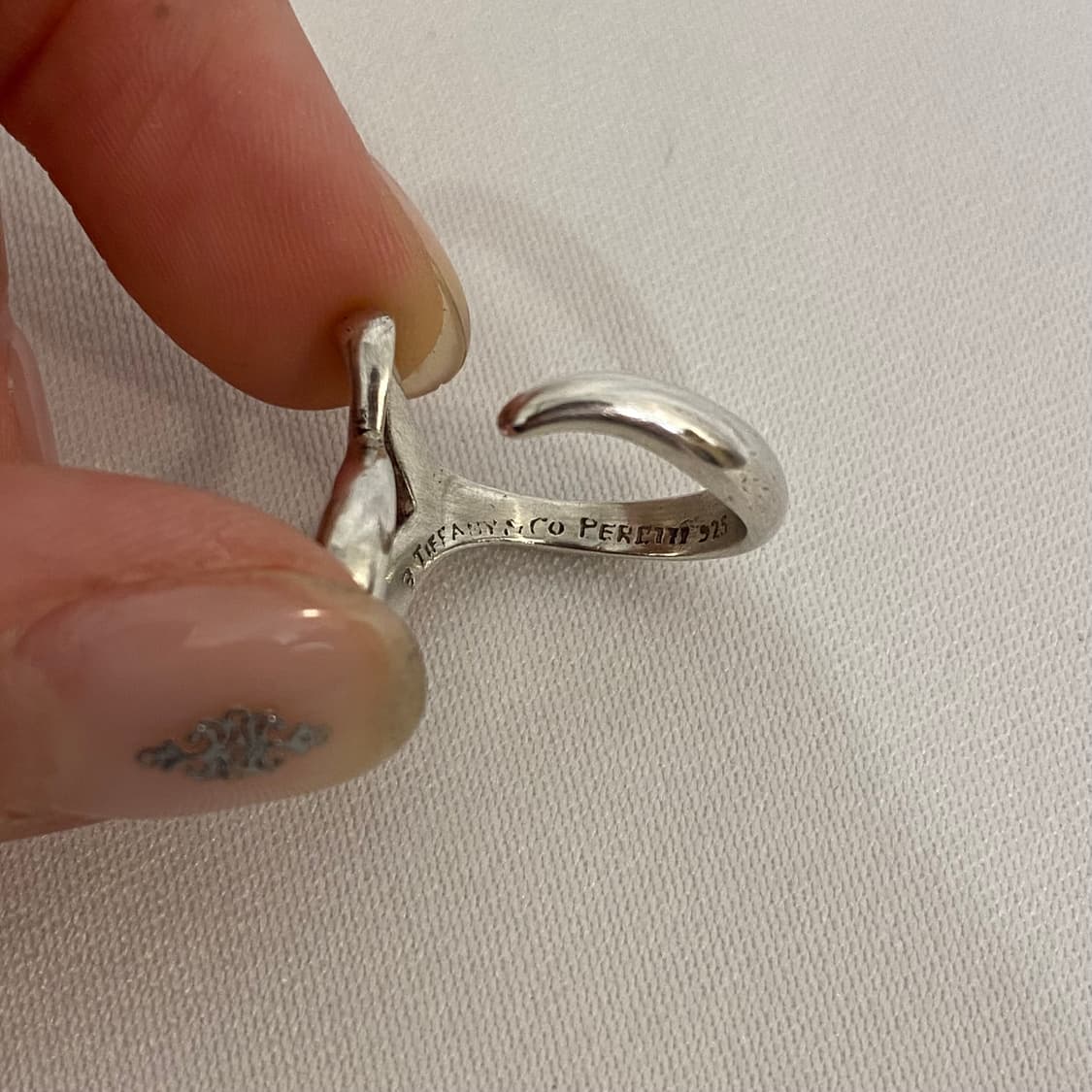 Tiffany&Co heart 925silver rin 상품이미지5
