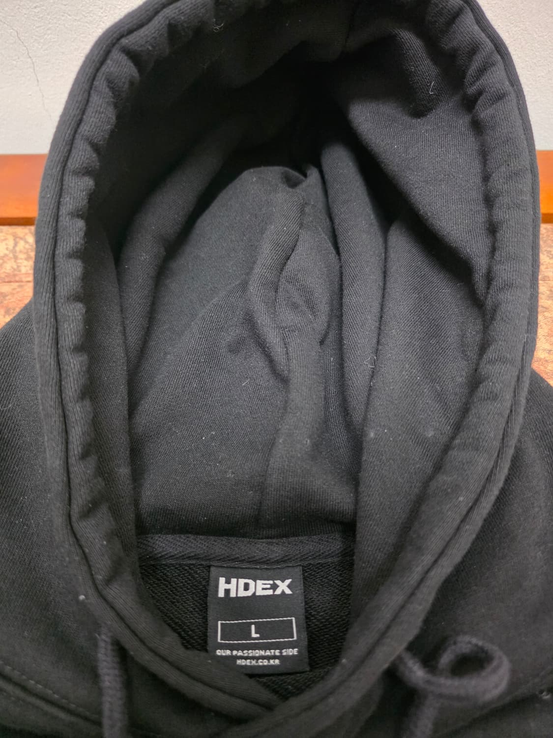 HDEX 에이치덱스 아플리케 자수 후드티 L 상품이미지3