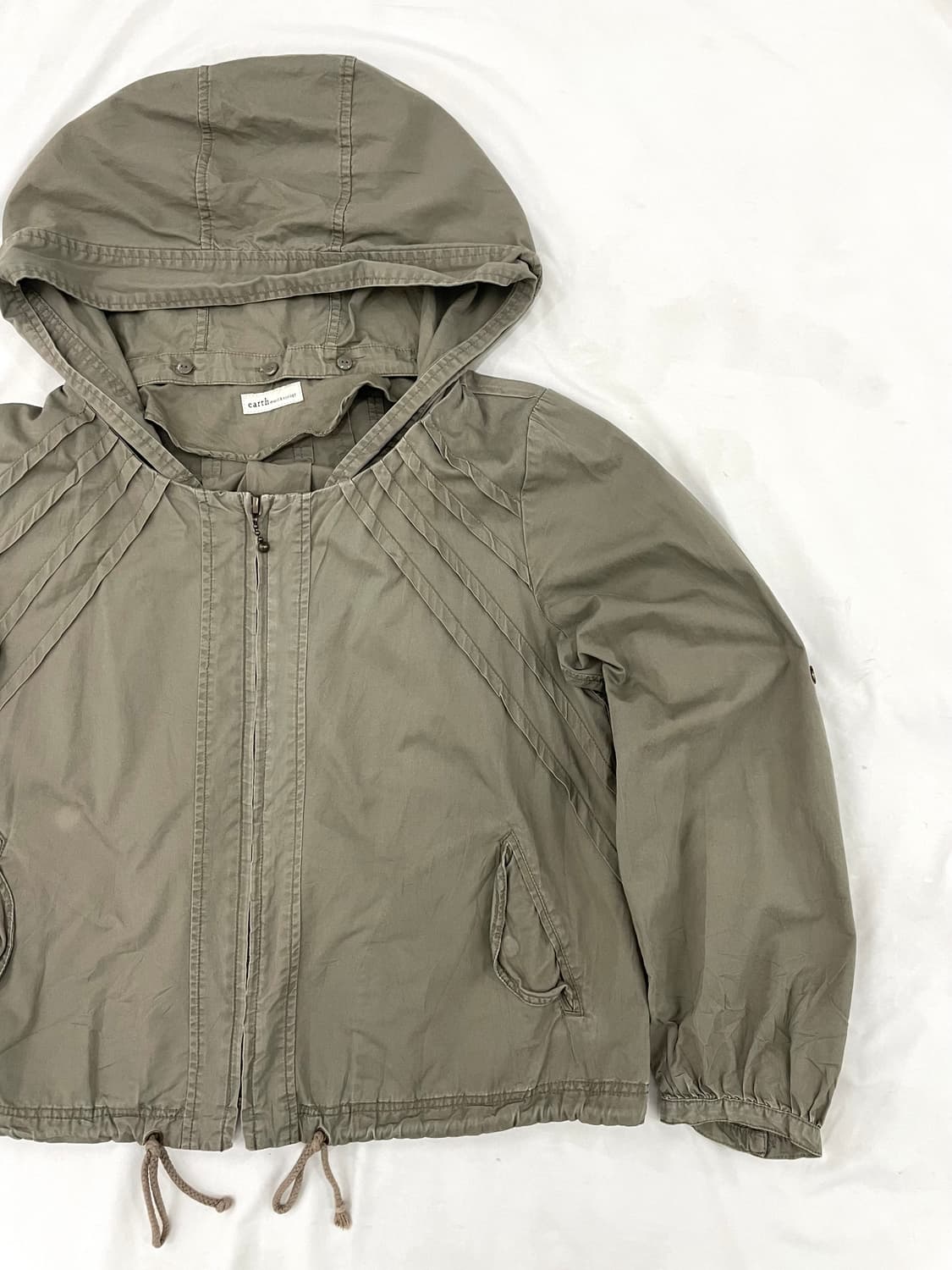 Khaki details hoodie jacket 상품이미지3