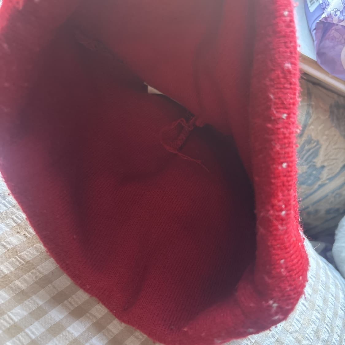 13FW 슈프림 스노우맨 니트 비니 레드 상품이미지3