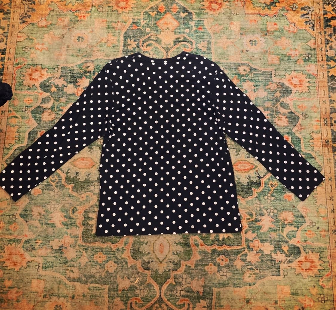 꼼데가르송플레이(Comme des Garçons Play) 도트긴팔티셔츠 상품이미지3