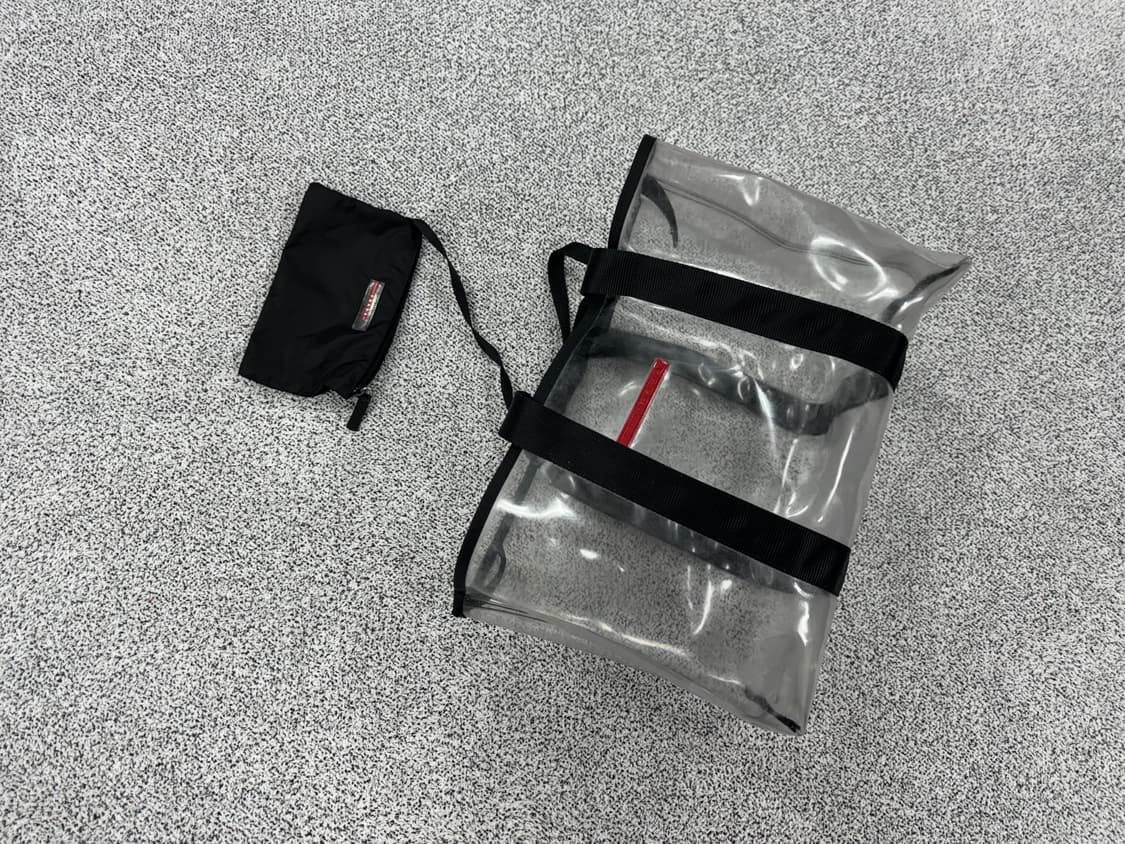 프라다 PVC 클리어 숄더겸 토트 쇼퍼백 상품이미지1