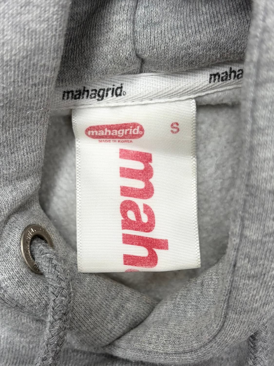 마하그리드 그레이 후드티 상품이미지5