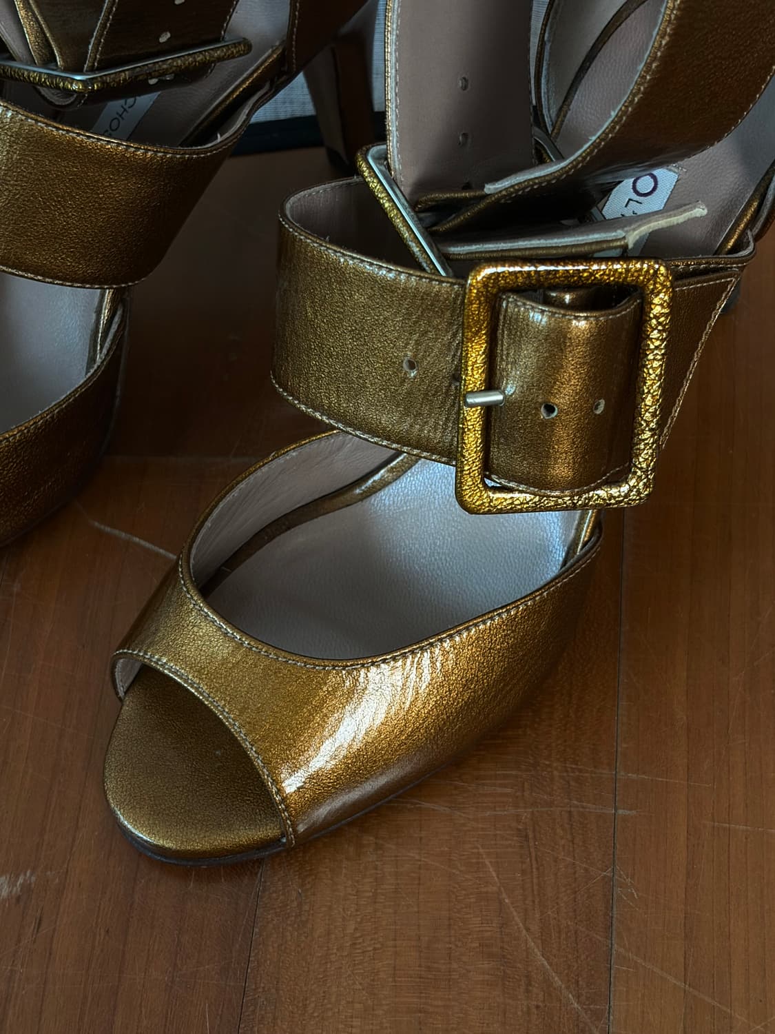 metallic buckle sandal heel 상품이미지4