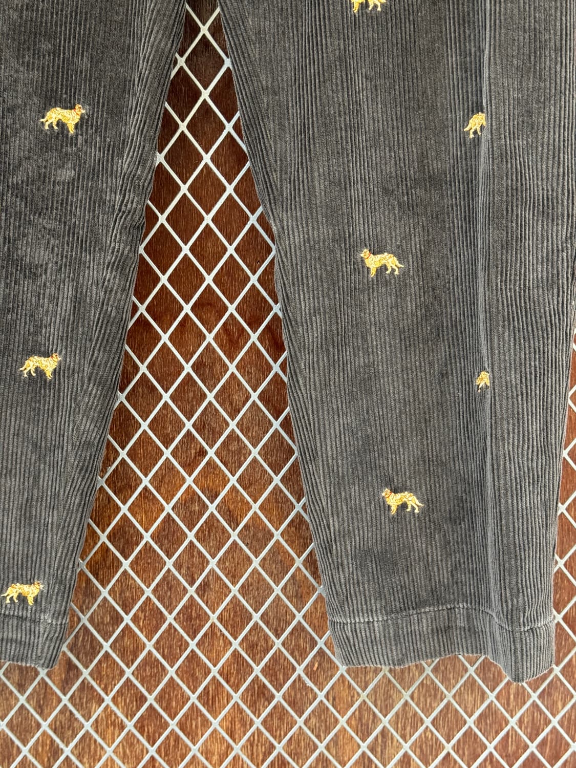 브룩스브라더스 도그자수 코듀로이 팬츠 브라운 34 상품이미지3