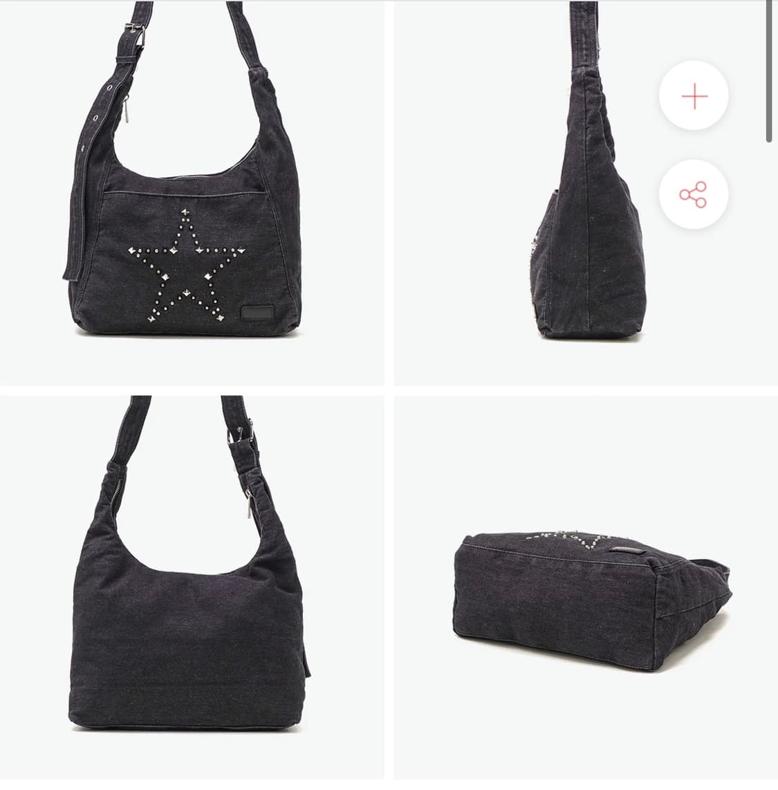 X-girl 데님숄더백 상품이미지3