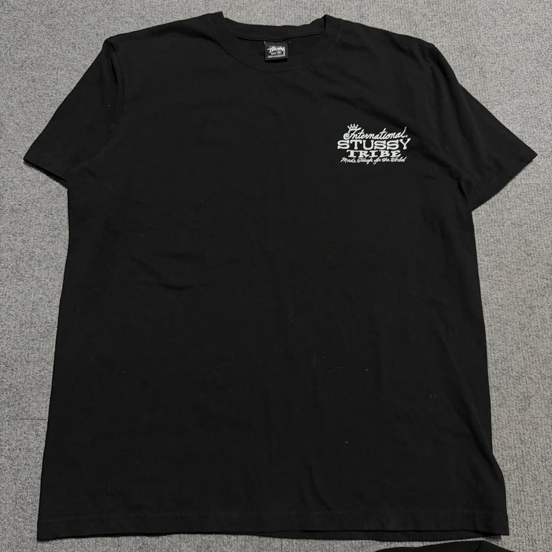 스투시 블랙 반팔 티셔츠 M 상품이미지3