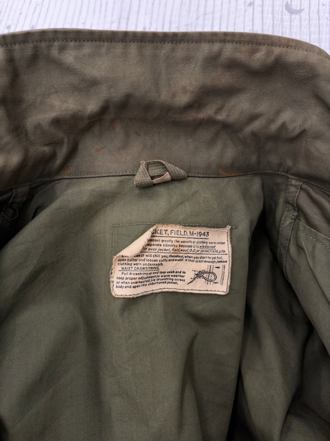 오리지널 M-43 필드자켓 상품이미지4