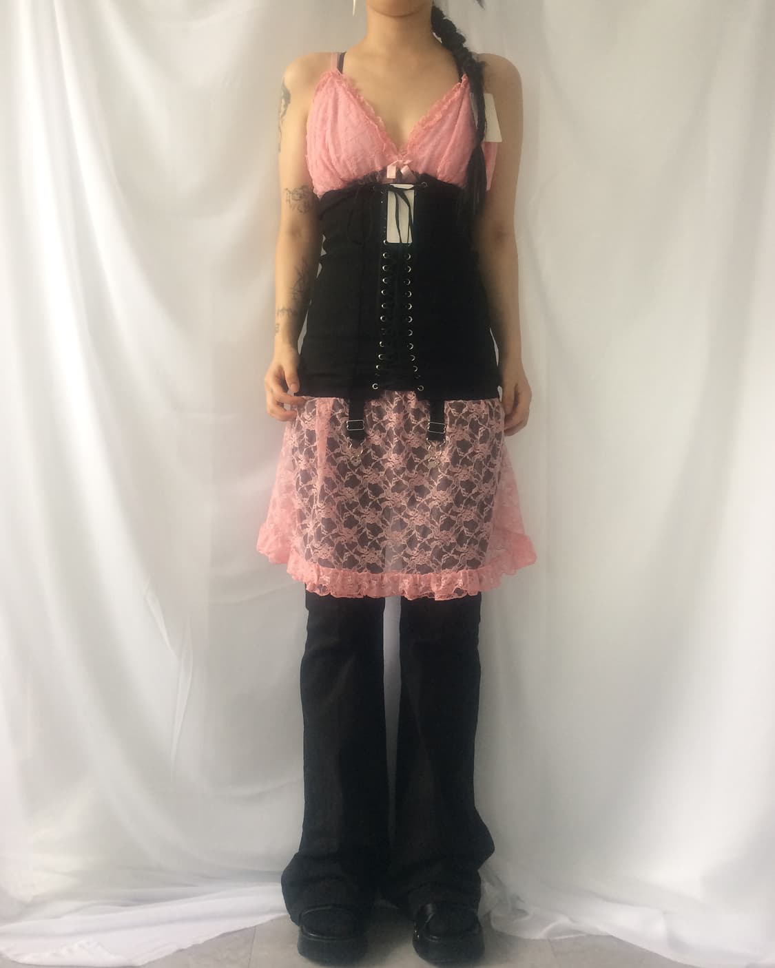 Lace see through sleeveless onepeice 상품이미지8