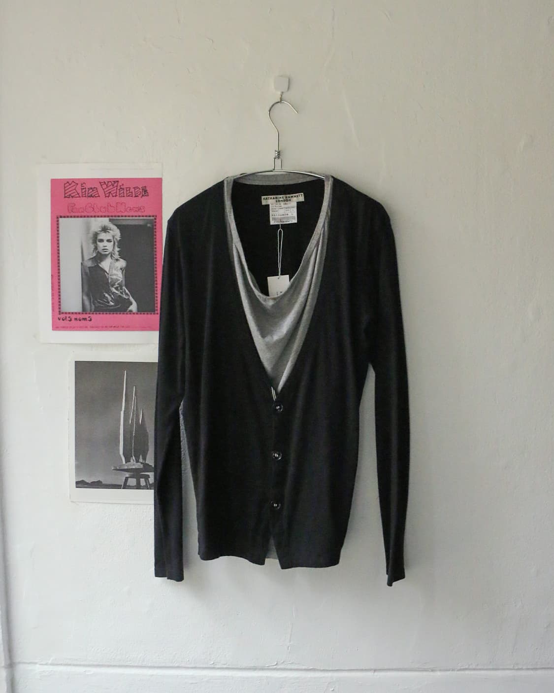 캐서린 햄넷 런던 레이어드 드레이프 가디건 니트 상품이미지1