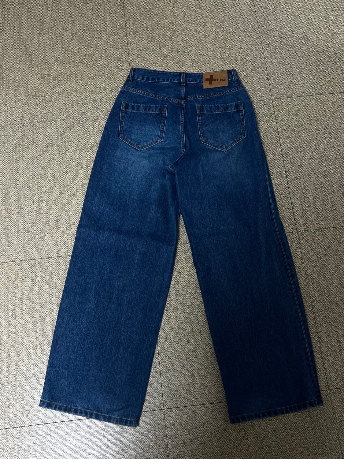 ERA wide fit denim pants_dusty blue 상품이미지4