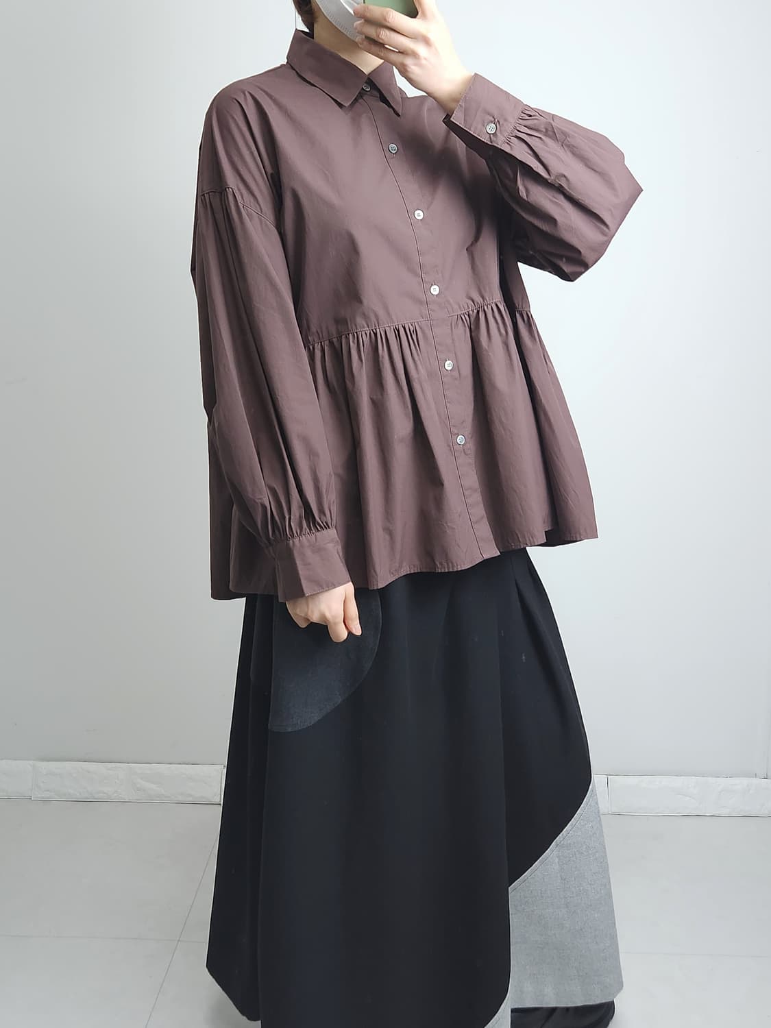 셔링 블라우스 상품이미지2