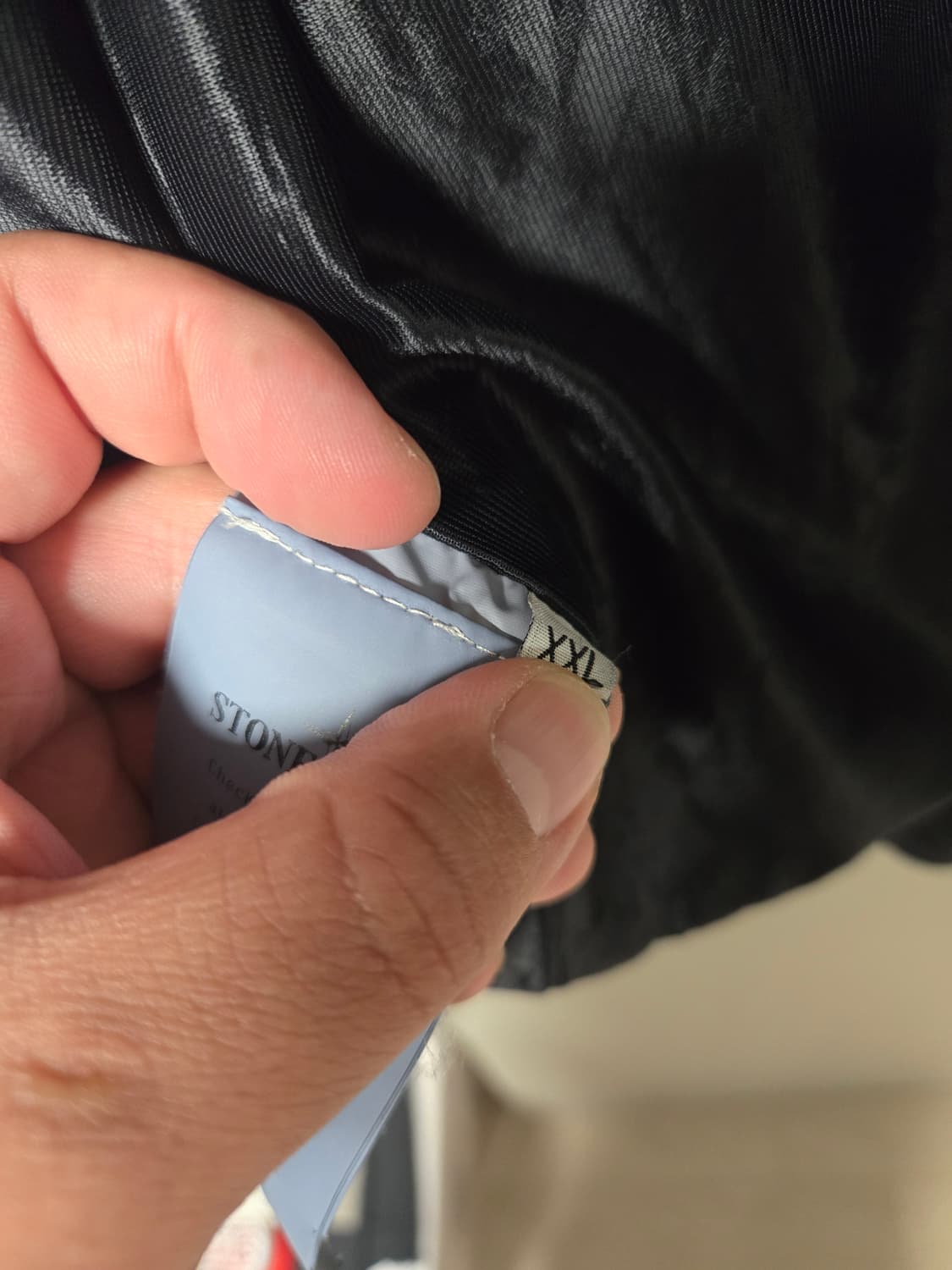 2xl)스톤 아일랜드  크링클랩스  후드자켓 네이비블루-25ss 상품이미지6