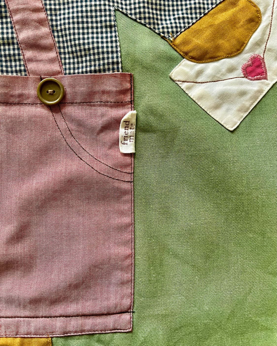 ~1990s JPN Vintage Patch-Work Apron 상품이미지7