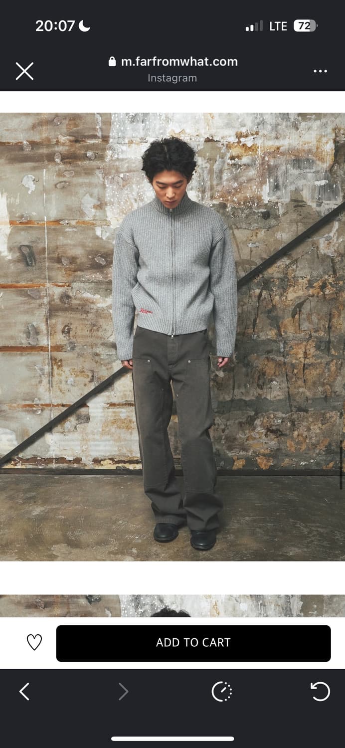 파프롬왓 카펜터 팬츠 브라운 3사이즈 상품이미지3