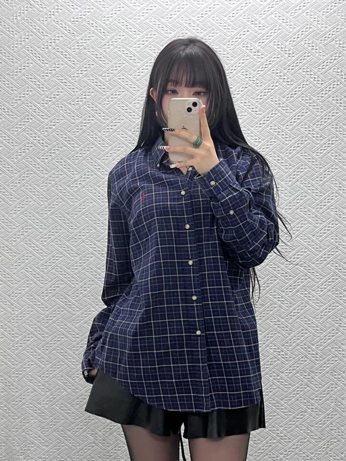 폴로 랄프로렌 올드스쿨 레트로 캐주얼 빈티지 체크 셔츠 M C10522 상품이미지2