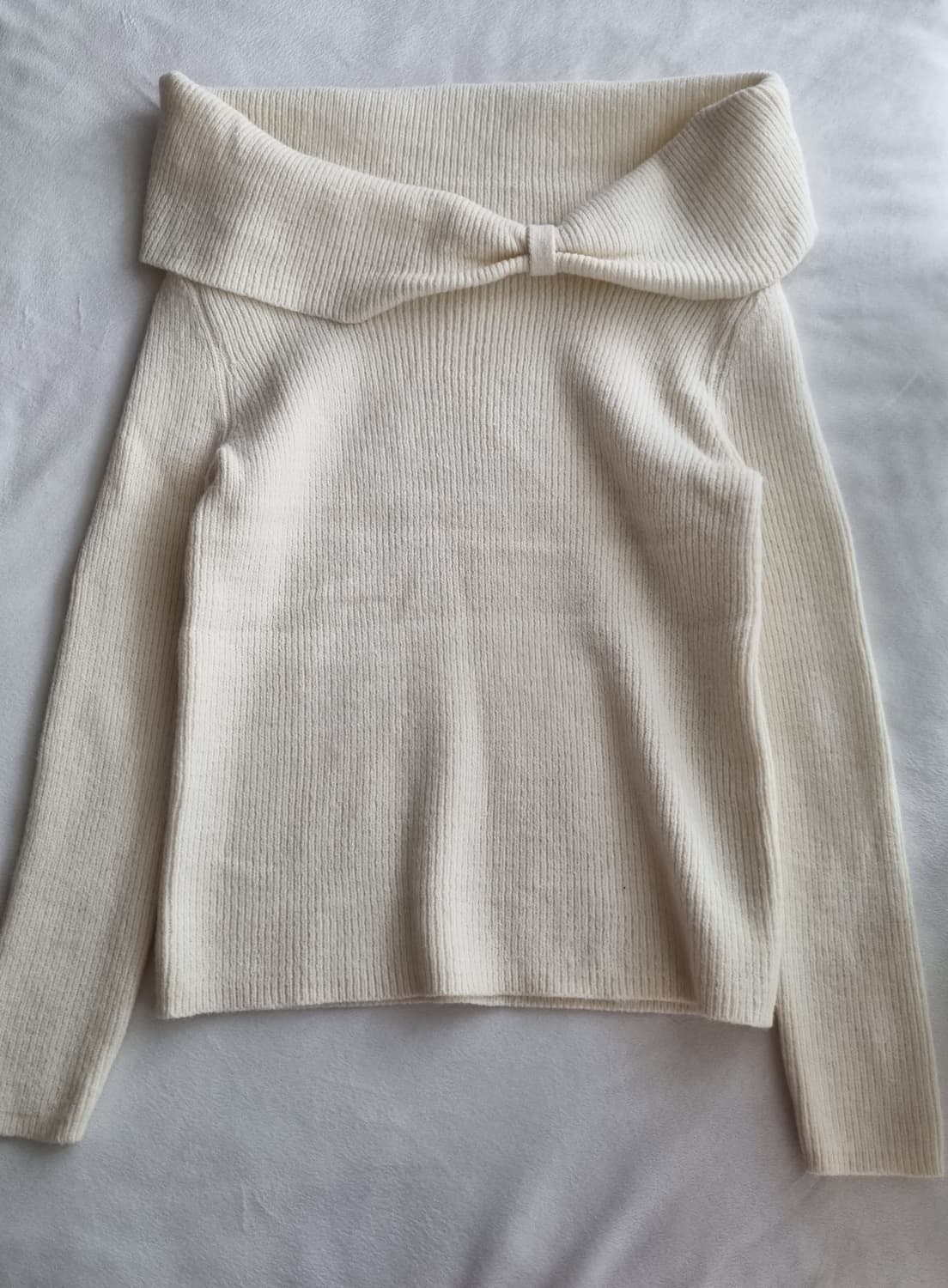 빈티지 모리걸 하구미 갸루 리본 니트 상품이미지1