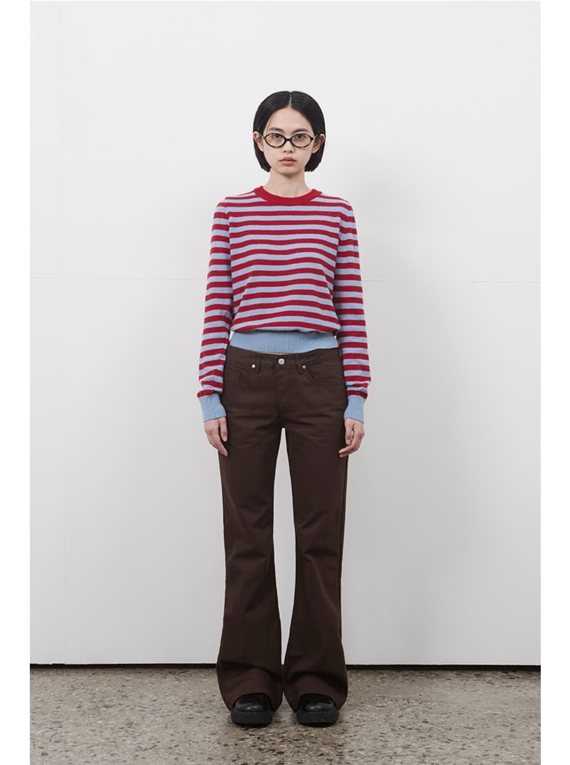 오헤시오 부츠컷 브라운 BOOTSCUT COTTONPANTS BROWN 상품이미지2