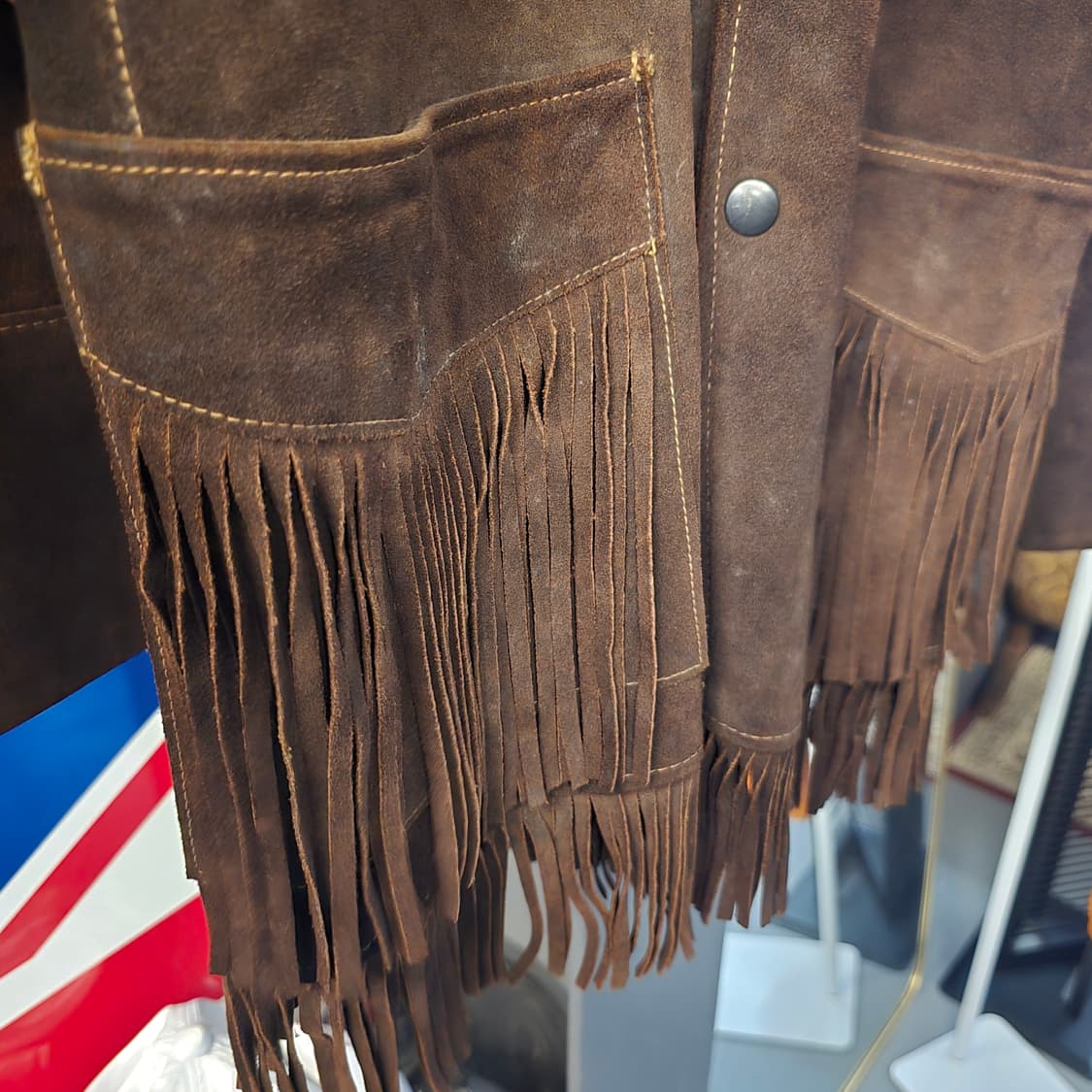 스웨이드 웨스턴 프린지 리얼 말가죽 카우보이 자켓  상품이미지6