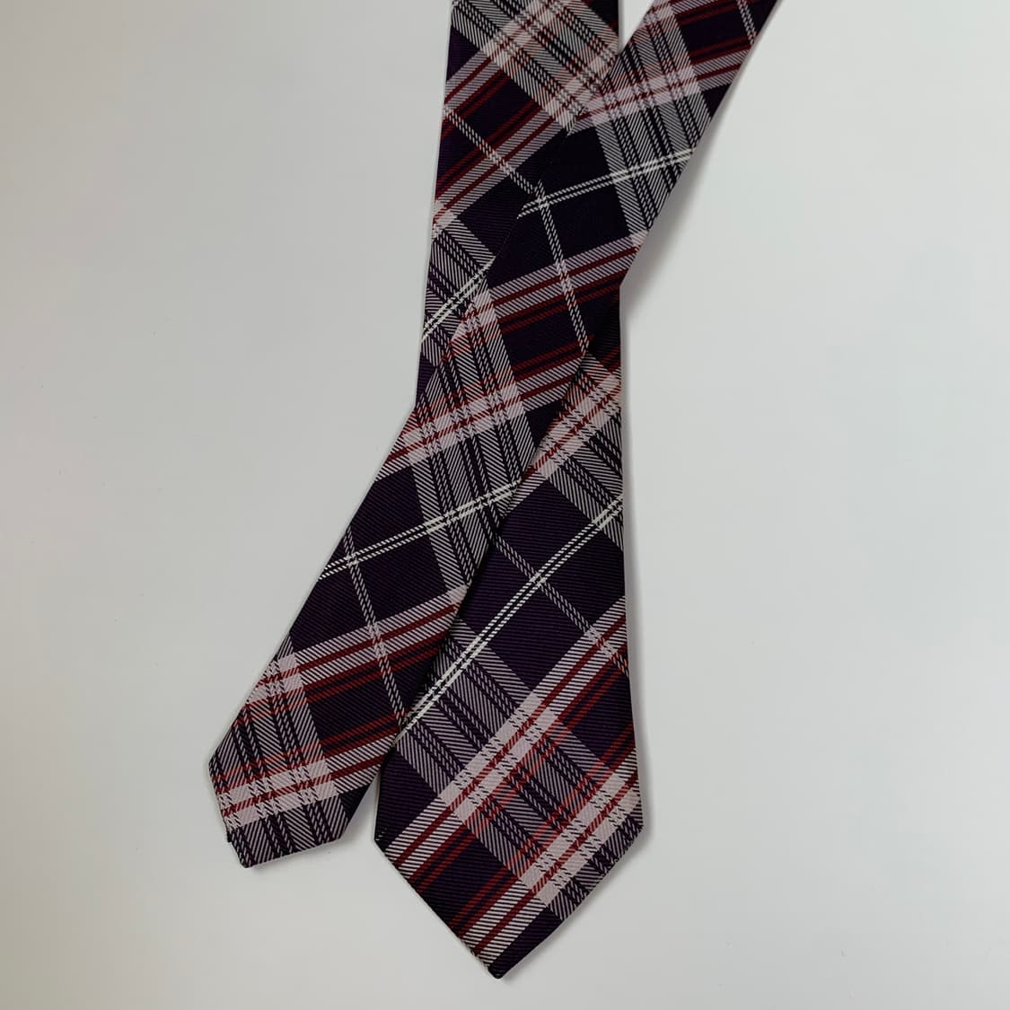 버버리(BURBERRY) 노바체크 슬림넥타이 블랙라벨 최상급 7cm 상품이미지3