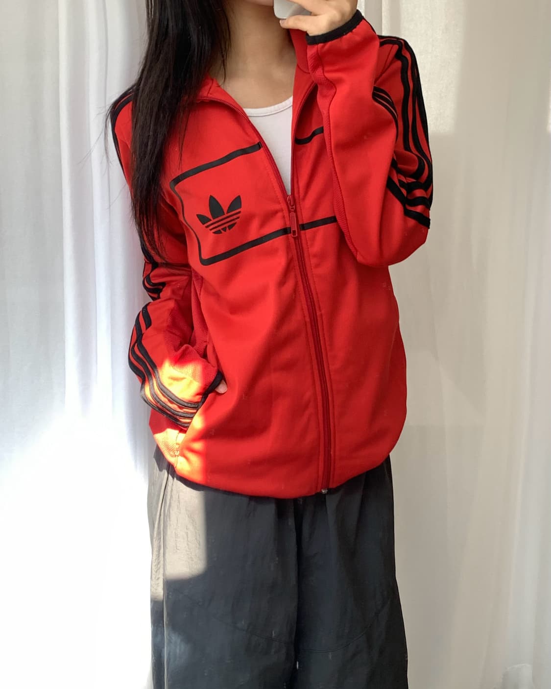 Adidas 아디다스 다이버 파이어버드 레드컬러 트랙탑   :  상품이미지1